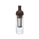 Şık su şişesi, kahverengi kapak